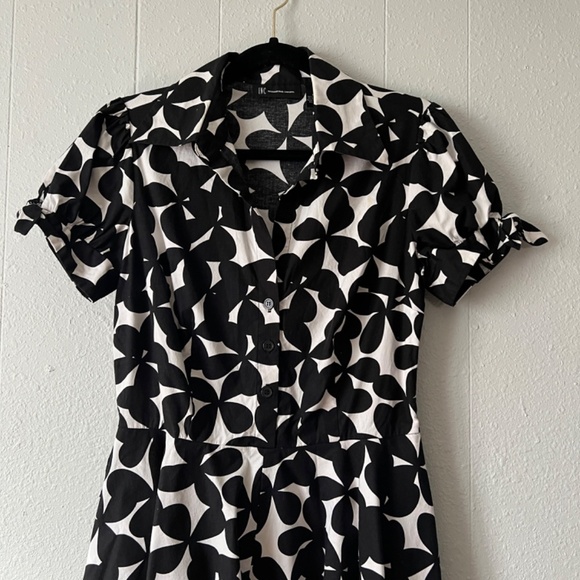 INC Y2K Floral Fit & Flare Dress Womens 6 Party Cocktail Wedding Guest Spring - Picture 3 of 12